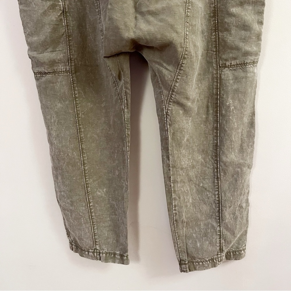 Free People Women’s Desert Days Harem Utility Pants Lightweight Green Size 6 NEW - Picture 9 of 11